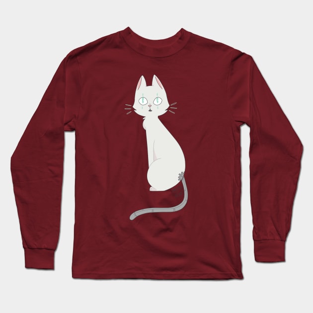 Robotic Cat Long Sleeve T-Shirt by Hero75